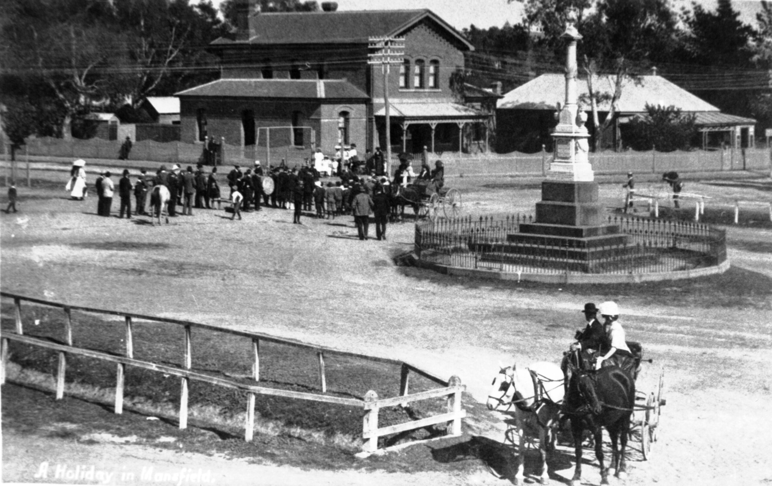 Troopers Monument Court House Post Office circa 1900 High